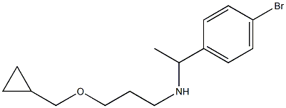 [1-(4-bromophenyl)ethyl][3-(cyclopropylmethoxy)propyl]amine Struktur