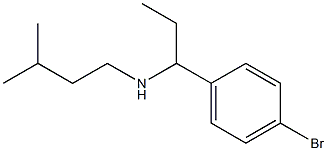 [1-(4-bromophenyl)propyl](3-methylbutyl)amine Struktur