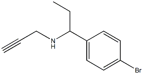 [1-(4-bromophenyl)propyl](prop-2-yn-1-yl)amine Struktur