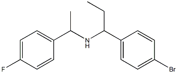 [1-(4-bromophenyl)propyl][1-(4-fluorophenyl)ethyl]amine Struktur