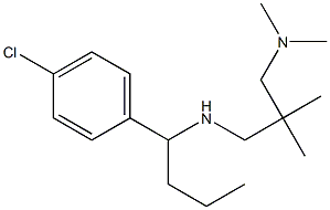 [1-(4-chlorophenyl)butyl]({2-[(dimethylamino)methyl]-2-methylpropyl})amine Struktur