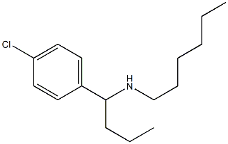 [1-(4-chlorophenyl)butyl](hexyl)amine Struktur