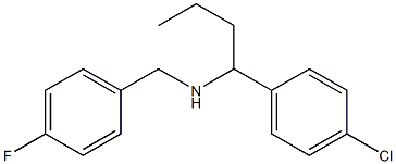 [1-(4-chlorophenyl)butyl][(4-fluorophenyl)methyl]amine Struktur