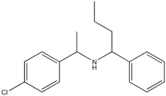 [1-(4-chlorophenyl)ethyl](1-phenylbutyl)amine Struktur