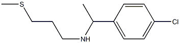 [1-(4-chlorophenyl)ethyl][3-(methylsulfanyl)propyl]amine Struktur