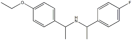 [1-(4-ethoxyphenyl)ethyl][1-(4-fluorophenyl)ethyl]amine Struktur