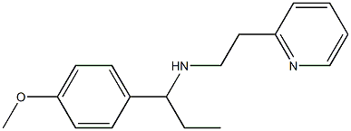 [1-(4-methoxyphenyl)propyl][2-(pyridin-2-yl)ethyl]amine Struktur