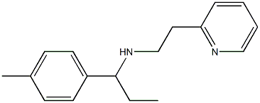 [1-(4-methylphenyl)propyl][2-(pyridin-2-yl)ethyl]amine Struktur