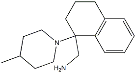 [1-(4-methylpiperidin-1-yl)-1,2,3,4-tetrahydronaphthalen-1-yl]methanamine Struktur