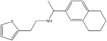 [1-(5,6,7,8-tetrahydronaphthalen-2-yl)ethyl][2-(thiophen-2-yl)ethyl]amine Struktur