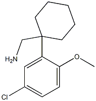 [1-(5-chloro-2-methoxyphenyl)cyclohexyl]methanamine Struktur