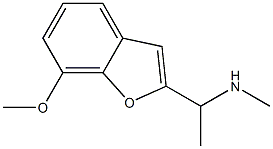 [1-(7-methoxy-1-benzofuran-2-yl)ethyl](methyl)amine Struktur