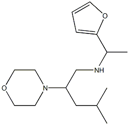 [1-(furan-2-yl)ethyl][4-methyl-2-(morpholin-4-yl)pentyl]amine Struktur