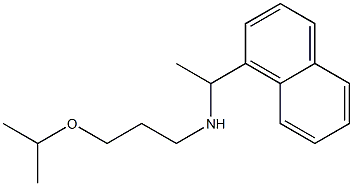 [1-(naphthalen-1-yl)ethyl][3-(propan-2-yloxy)propyl]amine Struktur