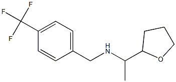 [1-(oxolan-2-yl)ethyl]({[4-(trifluoromethyl)phenyl]methyl})amine Struktur