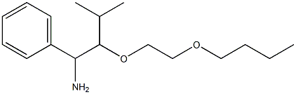 [1-amino-2-(2-butoxyethoxy)-3-methylbutyl]benzene Struktur