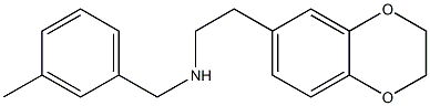 [2-(2,3-dihydro-1,4-benzodioxin-6-yl)ethyl][(3-methylphenyl)methyl]amine Struktur