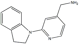 [2-(2,3-dihydro-1H-indol-1-yl)pyridin-4-yl]methylamine Struktur