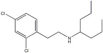 [2-(2,4-dichlorophenyl)ethyl](heptan-4-yl)amine Struktur