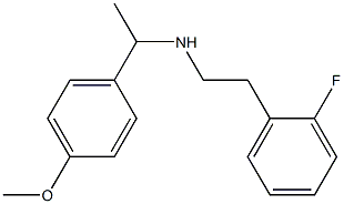 [2-(2-fluorophenyl)ethyl][1-(4-methoxyphenyl)ethyl]amine Struktur