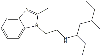 [2-(2-methyl-1H-1,3-benzodiazol-1-yl)ethyl](5-methylheptan-3-yl)amine Struktur