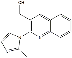 [2-(2-methyl-1H-imidazol-1-yl)quinolin-3-yl]methanol Struktur