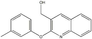 [2-(3-methylphenoxy)quinolin-3-yl]methanol Struktur