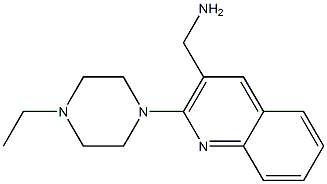 [2-(4-ethylpiperazin-1-yl)quinolin-3-yl]methanamine Struktur