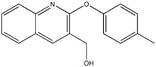 [2-(4-methylphenoxy)quinolin-3-yl]methanol Struktur