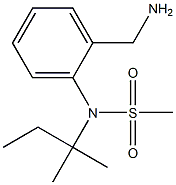 [2-(aminomethyl)phenyl]-N-(2-methylbutan-2-yl)methanesulfonamide Struktur