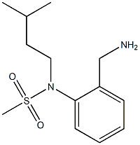 [2-(aminomethyl)phenyl]-N-(3-methylbutyl)methanesulfonamide Struktur