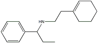 [2-(cyclohex-1-en-1-yl)ethyl](1-phenylpropyl)amine Struktur