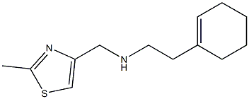 [2-(cyclohex-1-en-1-yl)ethyl][(2-methyl-1,3-thiazol-4-yl)methyl]amine Struktur