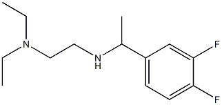 [2-(diethylamino)ethyl][1-(3,4-difluorophenyl)ethyl]amine Struktur