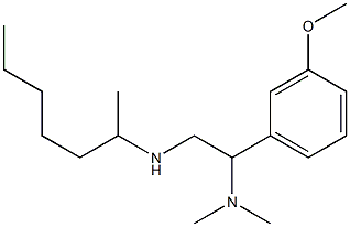 [2-(dimethylamino)-2-(3-methoxyphenyl)ethyl](heptan-2-yl)amine Struktur