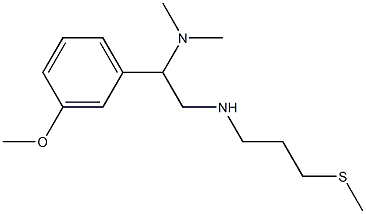 [2-(dimethylamino)-2-(3-methoxyphenyl)ethyl][3-(methylsulfanyl)propyl]amine Struktur