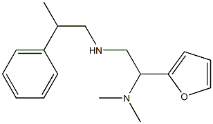 [2-(dimethylamino)-2-(furan-2-yl)ethyl](2-phenylpropyl)amine Struktur