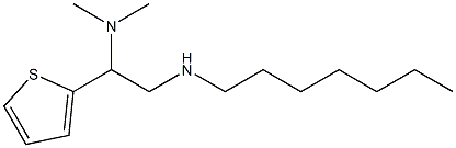 [2-(dimethylamino)-2-(thiophen-2-yl)ethyl](heptyl)amine Struktur