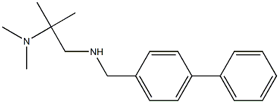 [2-(dimethylamino)-2-methylpropyl][(4-phenylphenyl)methyl]amine Struktur