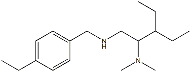 [2-(dimethylamino)-3-ethylpentyl][(4-ethylphenyl)methyl]amine Struktur