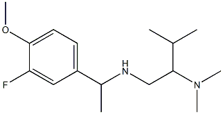 [2-(dimethylamino)-3-methylbutyl][1-(3-fluoro-4-methoxyphenyl)ethyl]amine Struktur