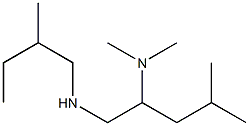 [2-(dimethylamino)-4-methylpentyl](2-methylbutyl)amine Struktur