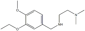 [2-(dimethylamino)ethyl][(3-ethoxy-4-methoxyphenyl)methyl]amine Struktur