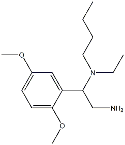 [2-amino-1-(2,5-dimethoxyphenyl)ethyl](butyl)ethylamine Struktur