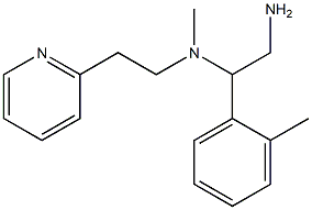 [2-amino-1-(2-methylphenyl)ethyl](methyl)[2-(pyridin-2-yl)ethyl]amine Struktur