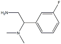 [2-amino-1-(3-fluorophenyl)ethyl]dimethylamine Struktur