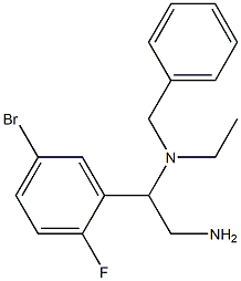 [2-amino-1-(5-bromo-2-fluorophenyl)ethyl](benzyl)ethylamine Struktur