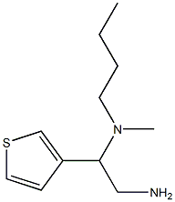 [2-amino-1-(thiophen-3-yl)ethyl](butyl)methylamine Struktur