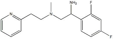 [2-amino-2-(2,4-difluorophenyl)ethyl](methyl)[2-(pyridin-2-yl)ethyl]amine Struktur