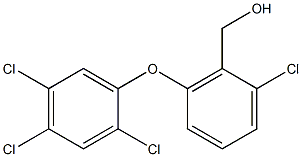 [2-chloro-6-(2,4,5-trichlorophenoxy)phenyl]methanol Struktur